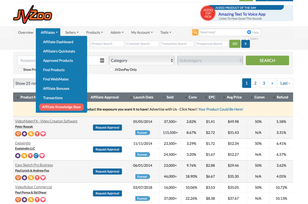 JVZoo Review Best Affiliate Marketplace for Digital Products jvzoof3